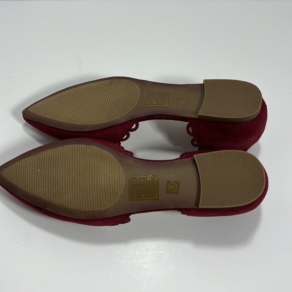 Journee Collection Jezlin Ballet Flats WIne size 8 - Picture 4 of 5